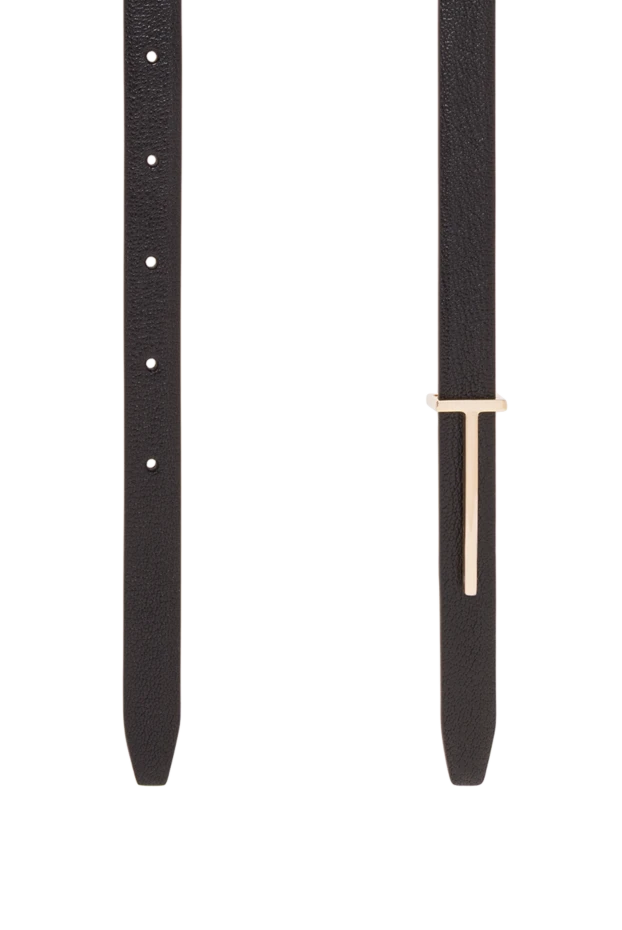 Tom Ford узкий т-образный ремень из мягкой зернистой кожи 192594 - фото 3