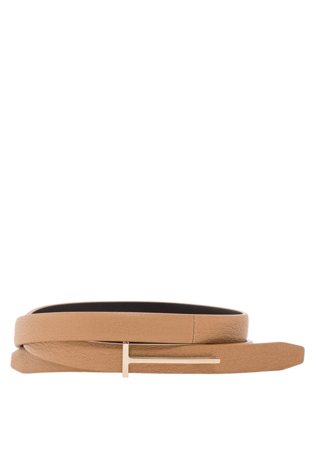 Ерекше Т-тәрізді ілмегі бар тар әйелдер белбеуі - фото 1