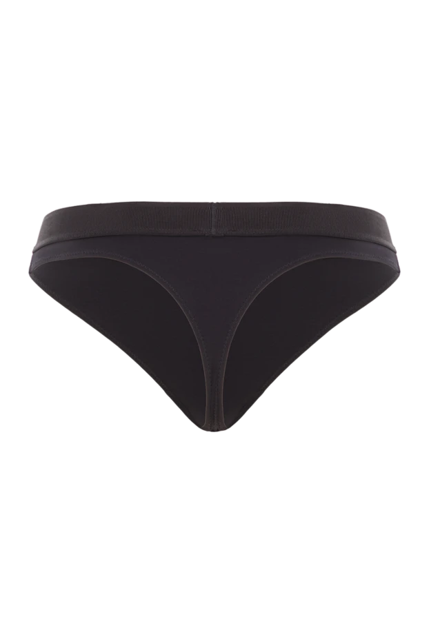 Tom Ford черные трусики-стринги из мягкого трикотажа с жаккардовым поясом 192597 - фото 2