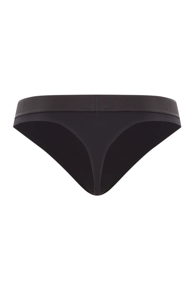 Tom Ford черные стринги из эластичного модала с тональной эластичной лентой 192602 - фото 2