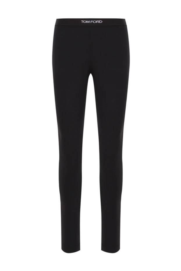 Черные леггинсы из эластичной лайкры с логотипом
- фото 1