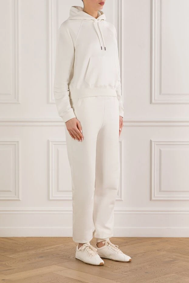 Tom Ford женский белый спортивный костюм с капюшоном и карманом кенгуру 192614 - фото 3