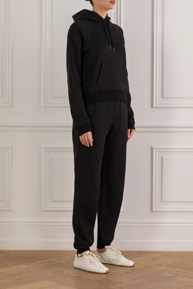 Tom Ford женский черный спортивный костюм из хлопка и шелка 192615 - фото 3