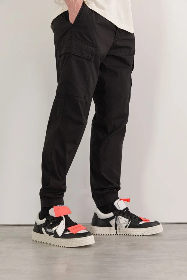 Off-White низкие мужские кроссовки 3.0 court low top из натуральной кожи 192650 - фото 3