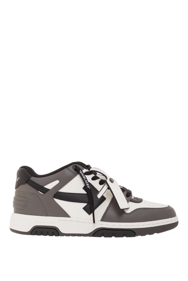 Тесіктері бар тегіс бұзау терісінен тігілген, кеңседен тыс ерлерге арналған кроссовкалар - фото 1