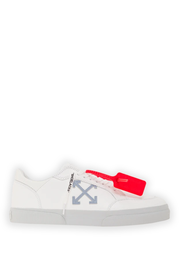 Vulcanized low-top suede sneakers in white - photo 1