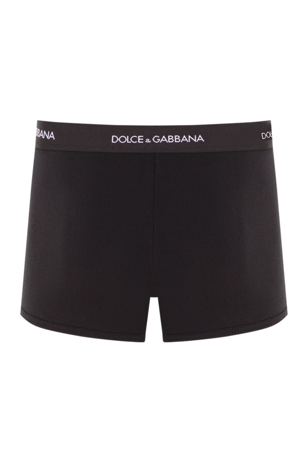 Dolce & Gabbana боксеры черные стандартного кроя из хлопкового джерси 192654 - фото 2