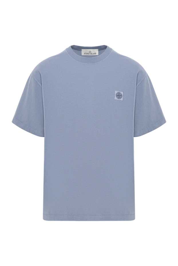Stone Island blue short-sleeved t-shirt made of combed organic cotton 192672 - photo 1
