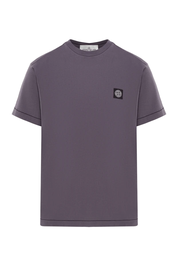 Dark gray short-sleeved cotton jersey T-shirt - photo 1
