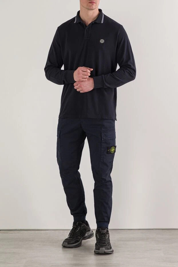 Stone Island брюки-карго стандартного зауженного кроя с поясом на шнуровке 192682 - фото 2