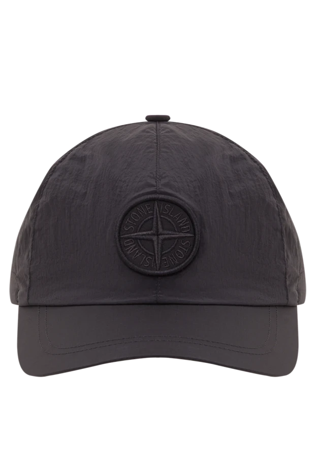 Бейсболка шестиклинка черная с рельефной вышивкой Compass - фото 1