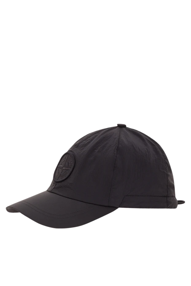Stone Island бейсболка шестиклинка черная с рельефной вышивкой compass 192688 - фото 3