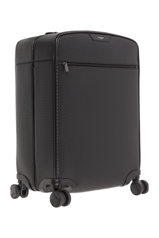 Serapian чемодан ручной клади из черного холста stepan 192692 - фото 3