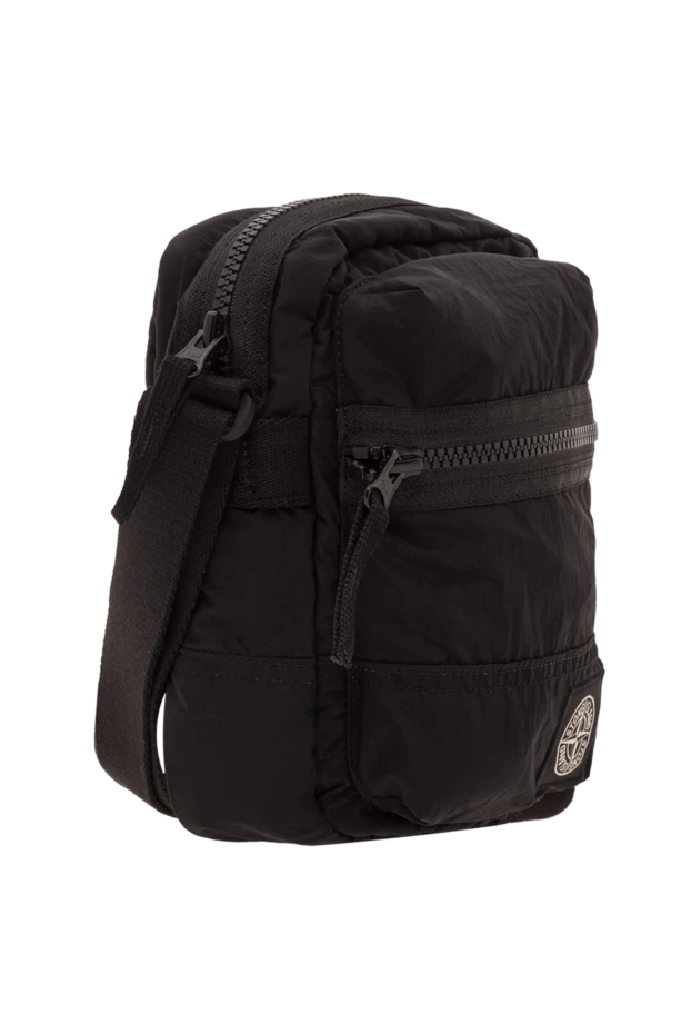 Stone Island сумка из нейлона с тремя карманами на молнии и кнопках 192708 - фото 3