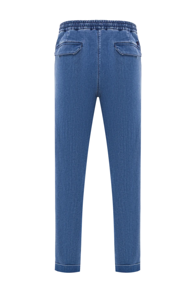 Scissor Scriptor мужские джинсы голубого цвета с эластичным поясом и защипами 192711 - фото 2