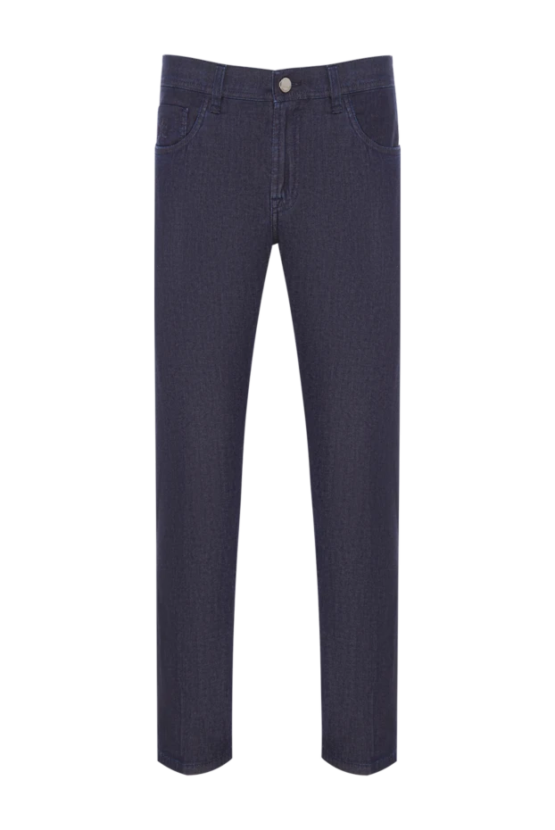 Scissor Scriptor мужские темно-синие джинсы классической посадки из эластичного денима 192713 - фото 1