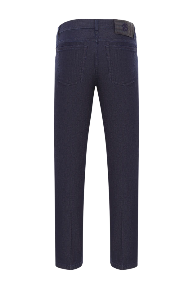 Scissor Scriptor мужские темно-синие джинсы классической посадки из эластичного денима 192713 - фото 2