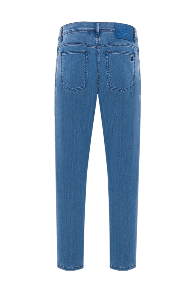 Scissor Scriptor мужские джинсы голубого цвета с вышивкой в виде логотипа 192715 - фото 2