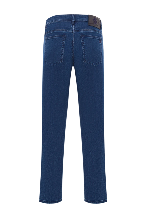Scissor Scriptor мужские джинсы синего цвета прямого кроя с пятикарманным фасоном 192721 - фото 2
