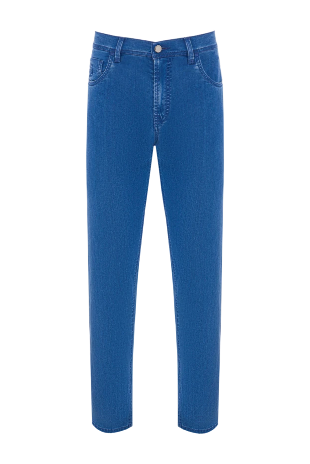 Қолтырауын бейнесі бар көк түсті ерлерге арналған джинсы шалбар - фото 1