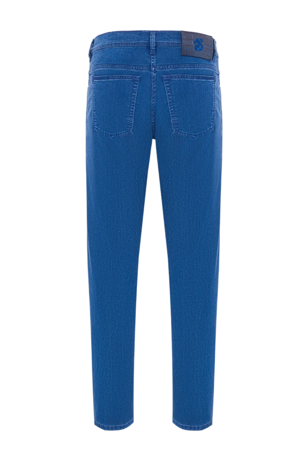 Scissor Scriptor blue men's jeans with a crocodile patch 192722 - photo 2