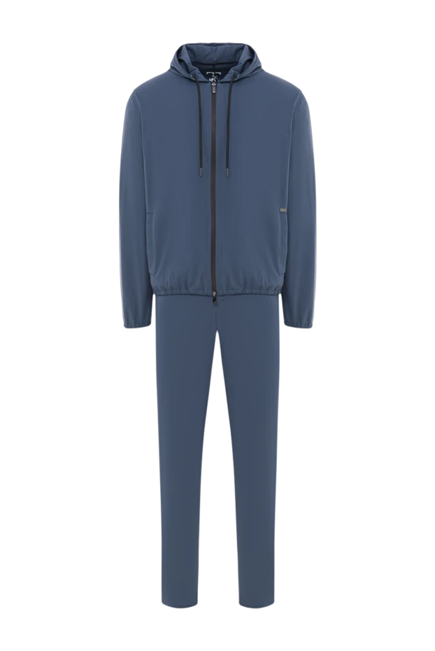 Tombolini men's blue tracksuit with a zip-up hood 192726 - photo 1