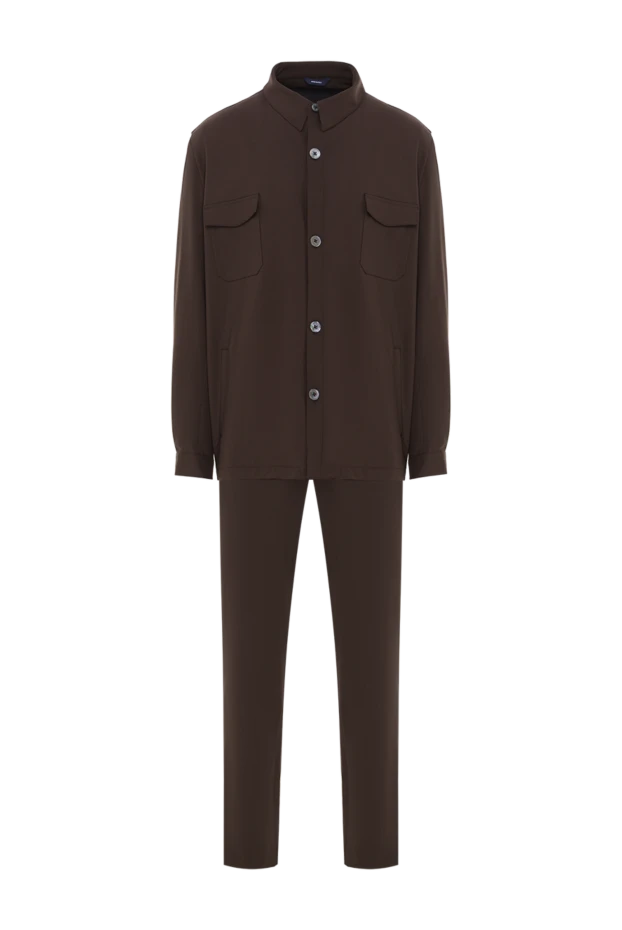Men's brown casual suit - photo 1