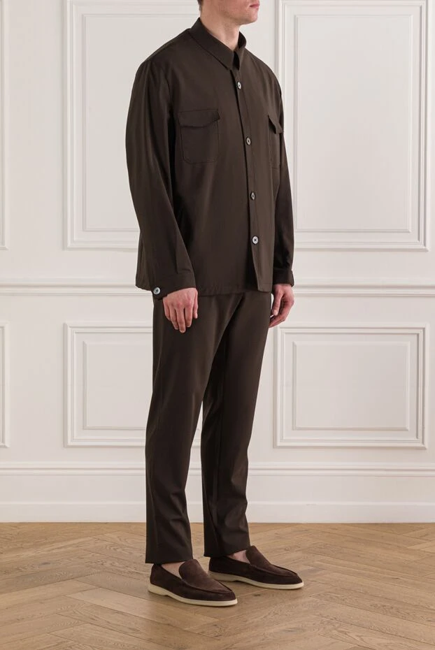 Tombolini мужской костюм коричневого цвета в стиле casual 192742 - фото 3