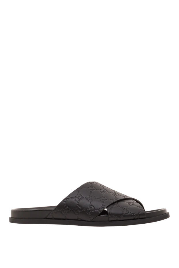 Rhein ерлерге арналған бедерлі өрнегі бар былғары кроссовер сырғанақтары - фото 1