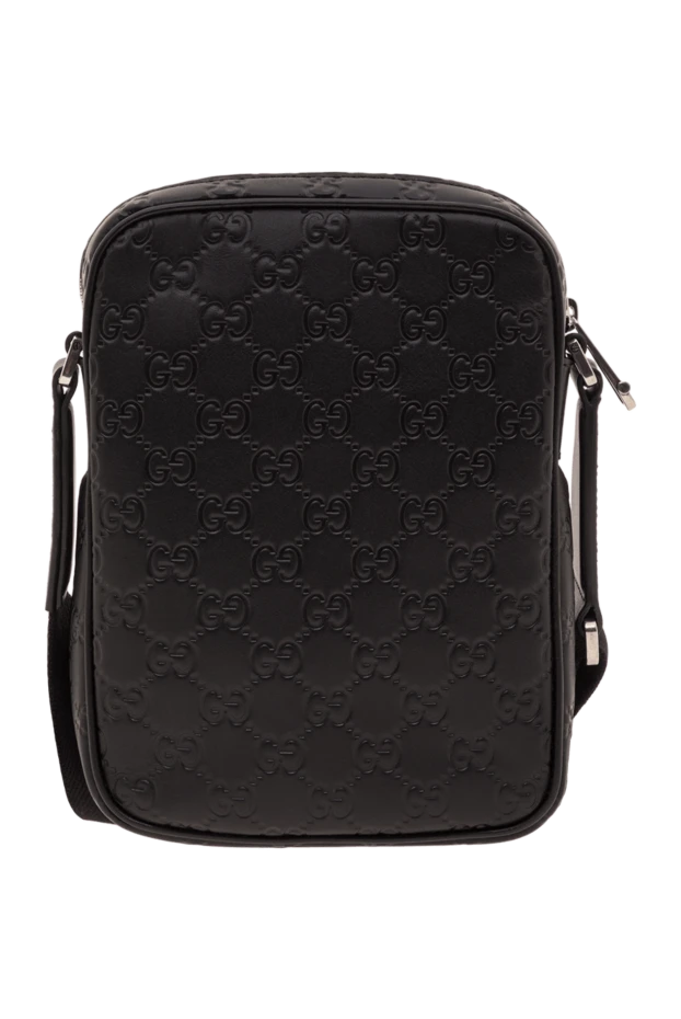 Small black shoulder bag with GG emblem - photo 1