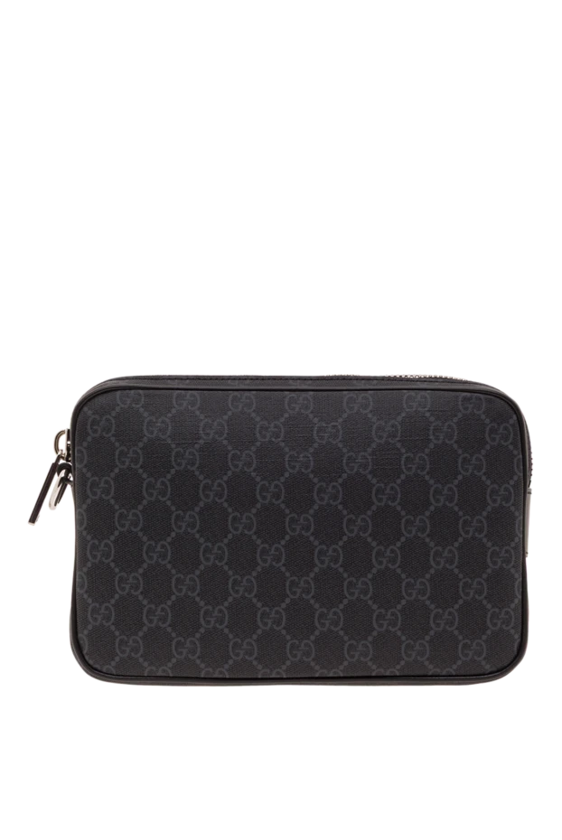 GG Supreme фирмалық матасынан жасалған сұр түсті муфта. - фото 1