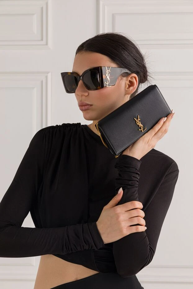 Saint Laurent сумочка для мобильного телефона с передним клапаном 192785 - фото 2