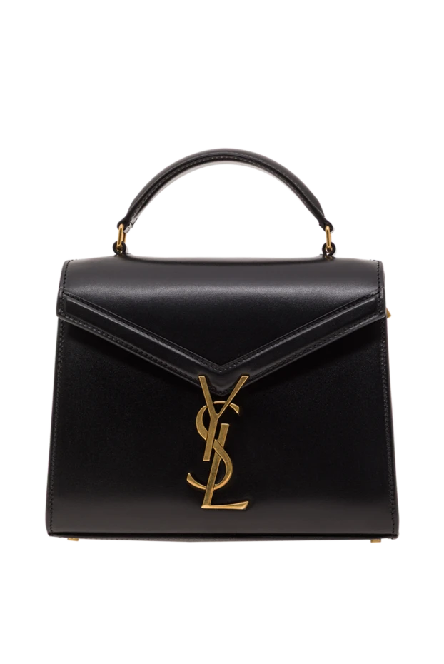 Saint Laurent тегіс былғарыдан жасалған cassandra mini жоғарғы тұтқалы сөмкесі 192791 - фото 1