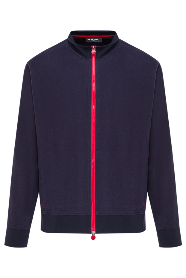 Тік жағасы және ұзын жеңі бар тік кесілген күртеше - фото 1