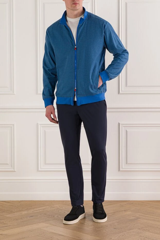 Kiton көк түсті премиум сыдырмалы джерси күртеше 192810 - фото 2