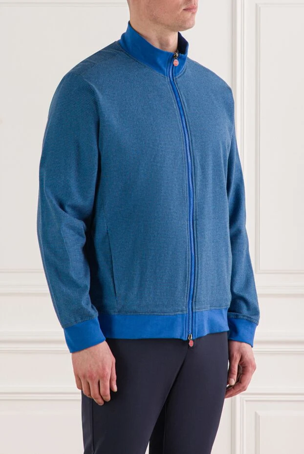 Kiton көк түсті премиум сыдырмалы джерси күртеше 192810 - фото 3