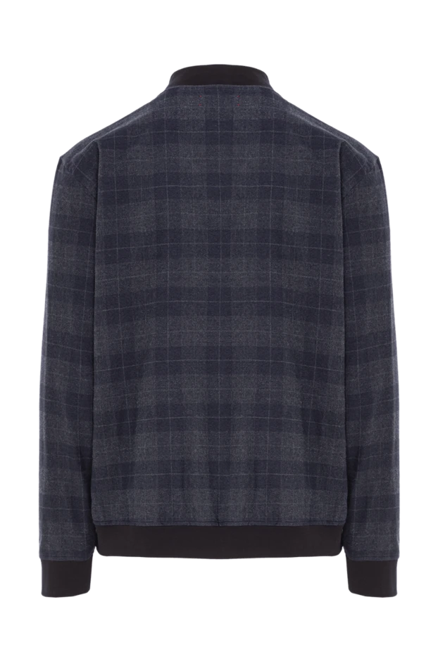 Kiton ерлерге арналған қою көк түсті тоқылған бомбер күртеше 192814 - фото 2