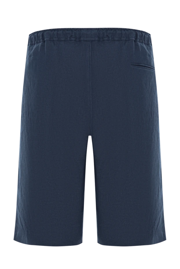 Kiton серпімді баулы белбеуі бар көк зығыр шорт 192818 - фото 2