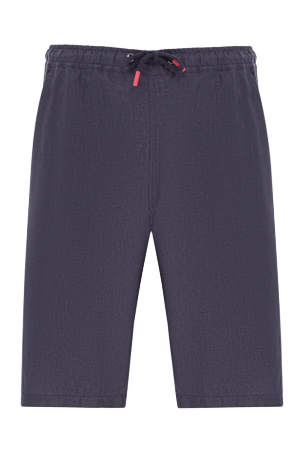 Men's straight-cut shorts in dark blue - photo 1