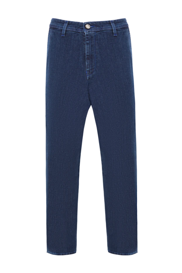 Cesare Attolini классические брюки из высококачественного денима синего цвета 192828 - фото 1