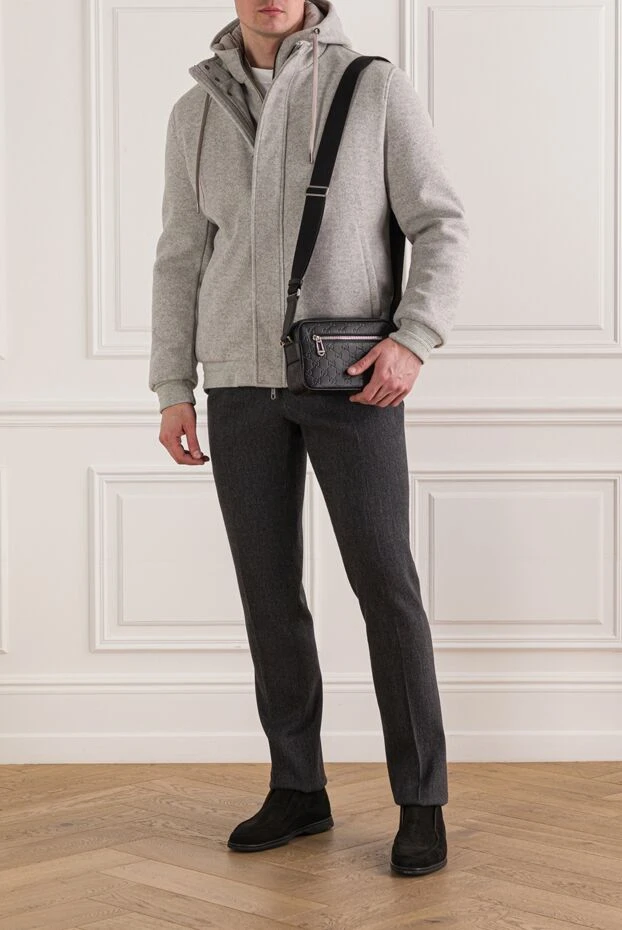 Siviglia серое спортивное худи из мягкого трикотажного джерси 192833 - фото 2