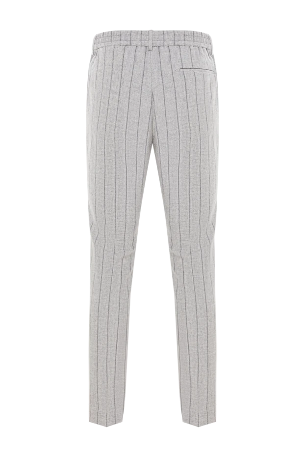 Berwich жолақты өрнегі бар ерлерге арналған сұр жүн шалбар 192843 - фото 2