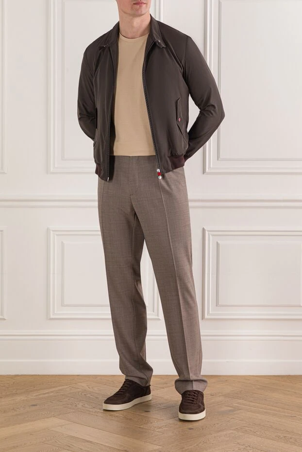 Berwich ерлерге арналған қоңыр жүн аралас шалбар 192850 - фото 2