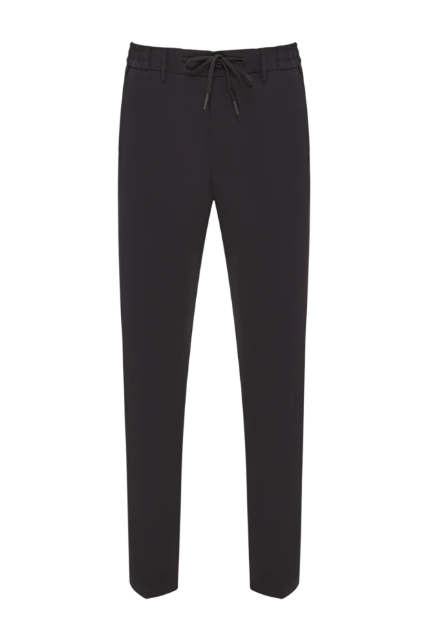 Berwich черные мужские брюки универсальные со шнурком для регулировки посадки 192853 - photo 1