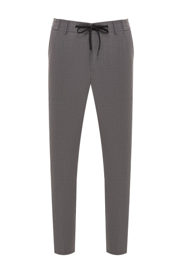 Berwich men's wool blend straight fit trousers with drawstring waistband 192857 - photo 1