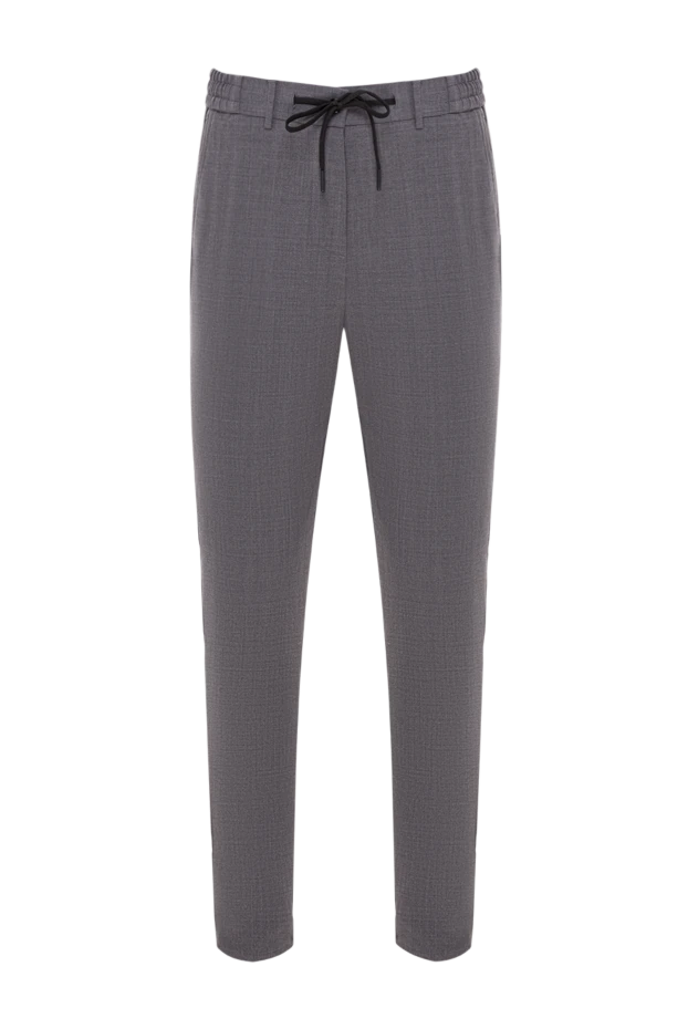 Berwich men's grey wool blend trousers with drawstring 192859 - photo 1