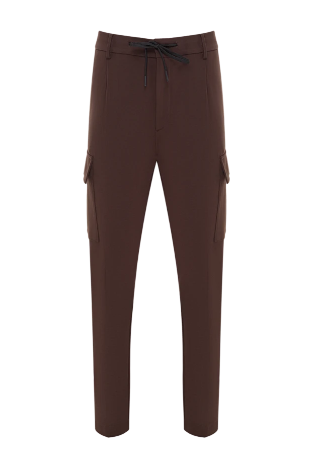Berwich мужские брюки-карго коричневого цвета из вискозы 192865 - фото 1