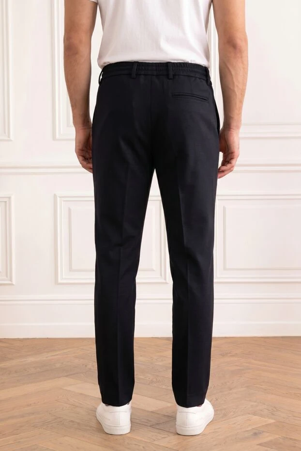 Berwich black men's classic drawstring jogger pants 192871 - photo 2