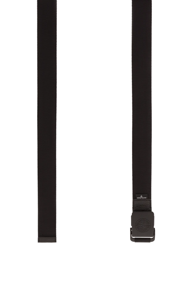 Stone Island түйіршікті былғары жиегі бар нейлоннан жасалған белдік 192875 - фото 3