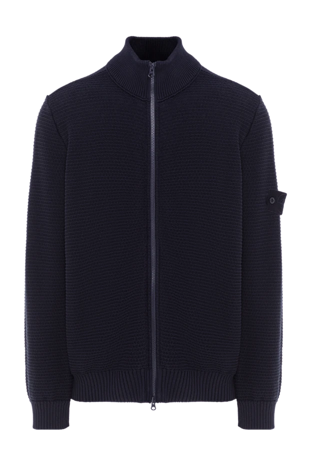 Қалтасы бар, кең көк түсті сыдырмалы кардиган.
- фото 1